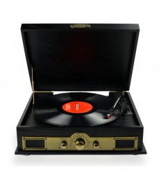mbeat Vintage USB Wooden Turntable Record Player 